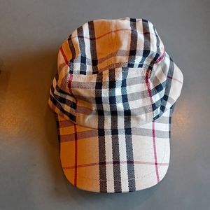 Burberry signature check baseball hat/  never worn